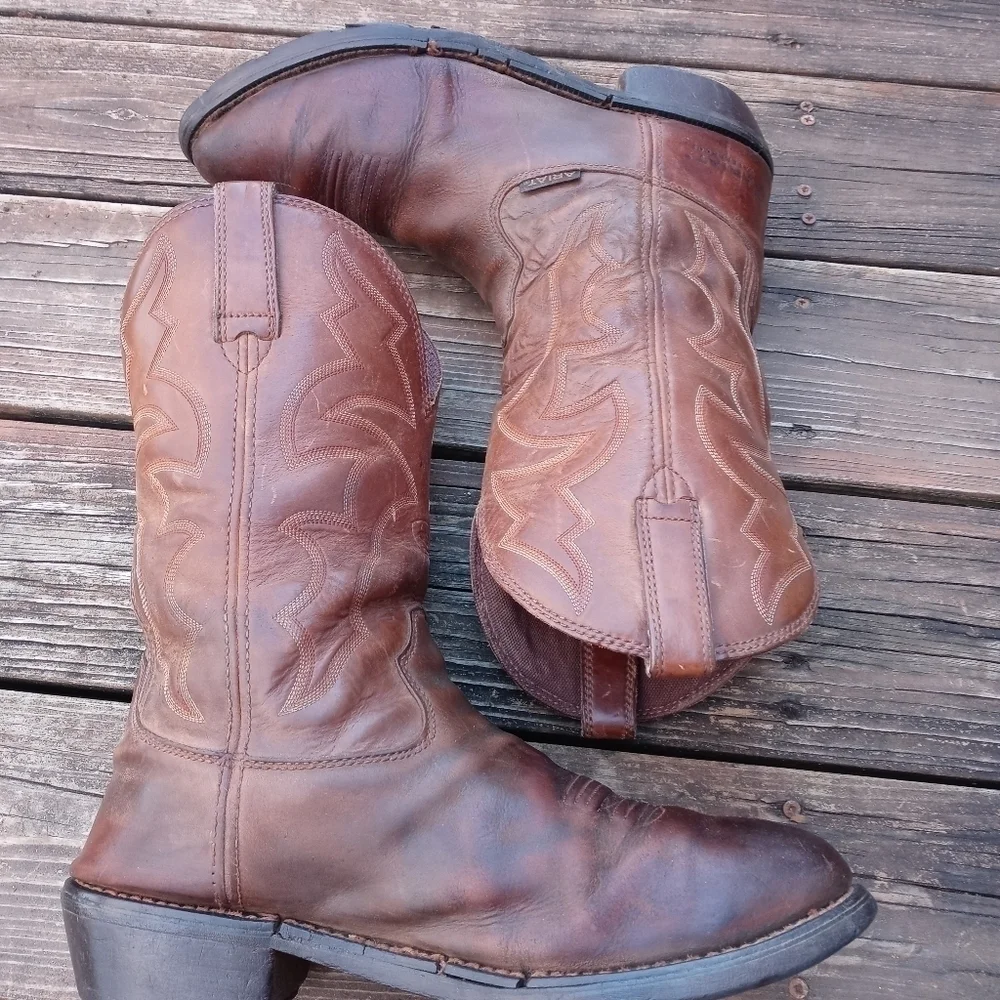 Ariat Ironside Waterproof Work Boot Men's 11.5D Brown Leather Pull On 10006299.